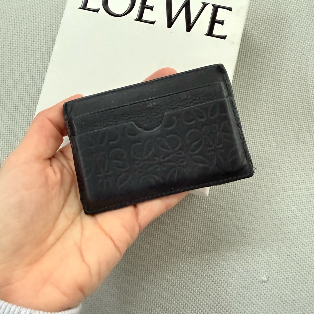 Loewe Black Embossed Card Holder